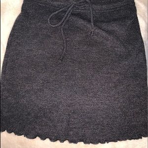 Shein Black Lightweight Sweater Mini Skirt